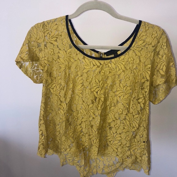 Lucca Couture x Urban Outfitters crop lace top L - Picture 2 of 6